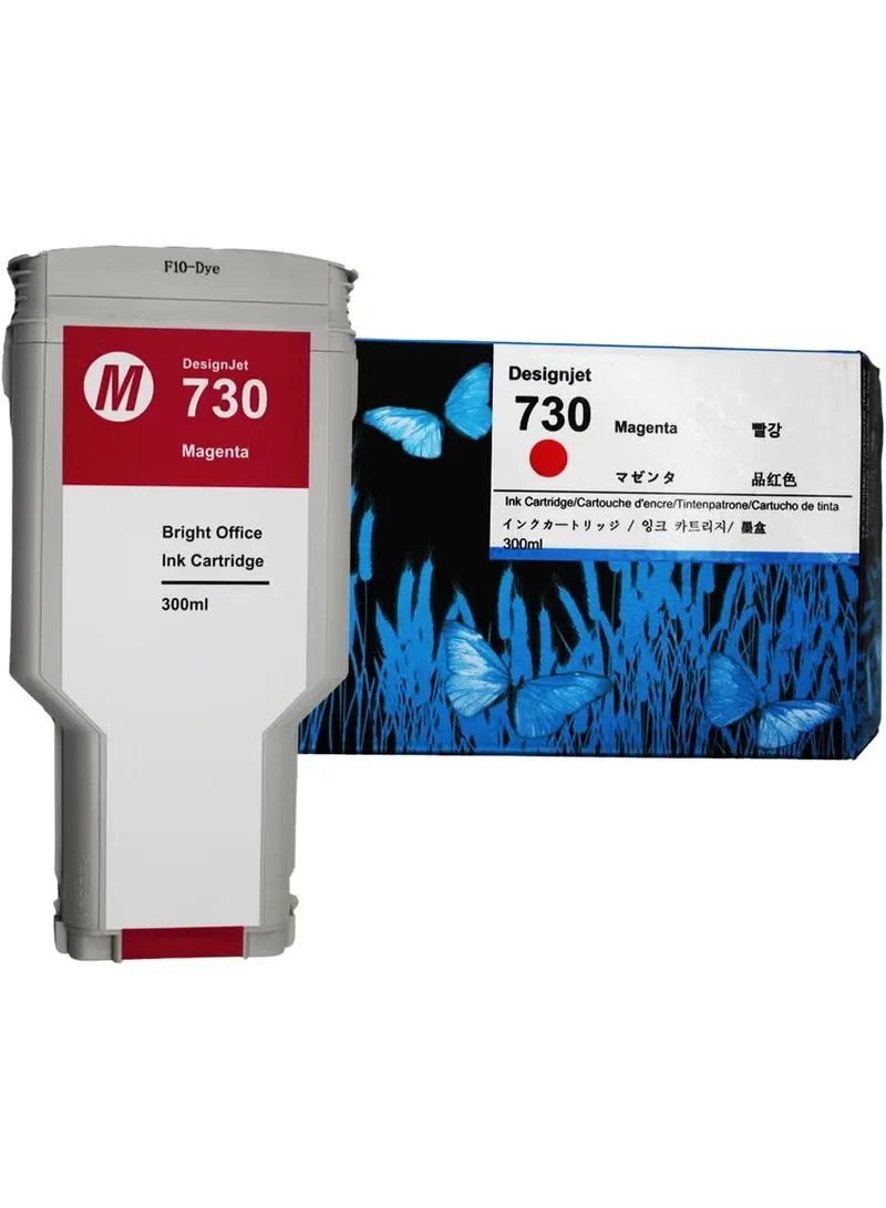 HP 730 Magenta Ink Cartridge P2V72A for HP DesignJet T1600 T1700 T2600 Plotter Printers