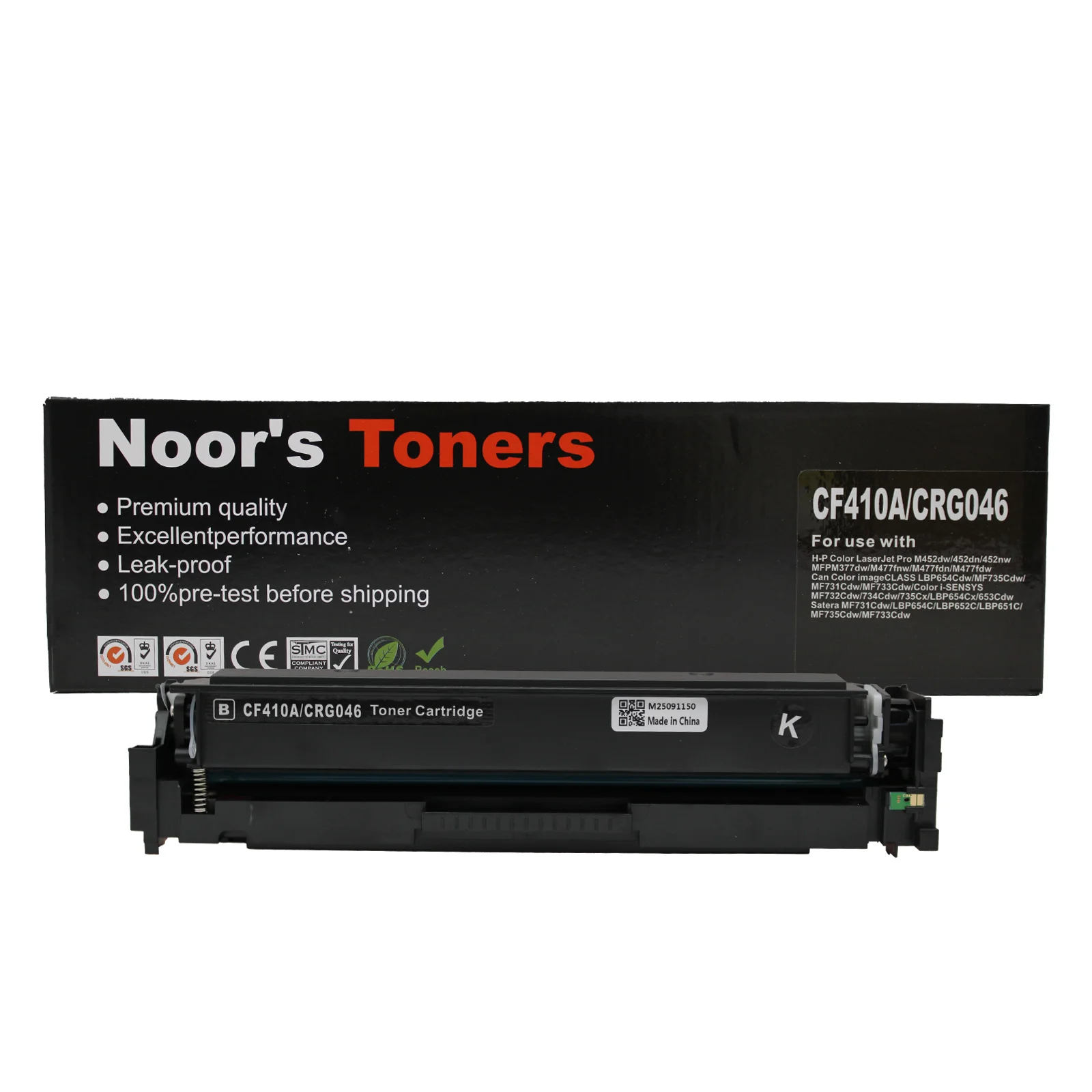 HP 410A Toner Cartridge Set CF410A CF411A CF412A CF413A Black Cyan Yellow Magenta for HP Color LaserJet Pro M452 M477 Series Printers