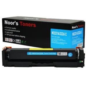HP 222A Cyan Toner Cartridge (W2221A / 22AC) – For Color LaserJet Pro 3203, 3288 & MFP 3303 / 3388 Series