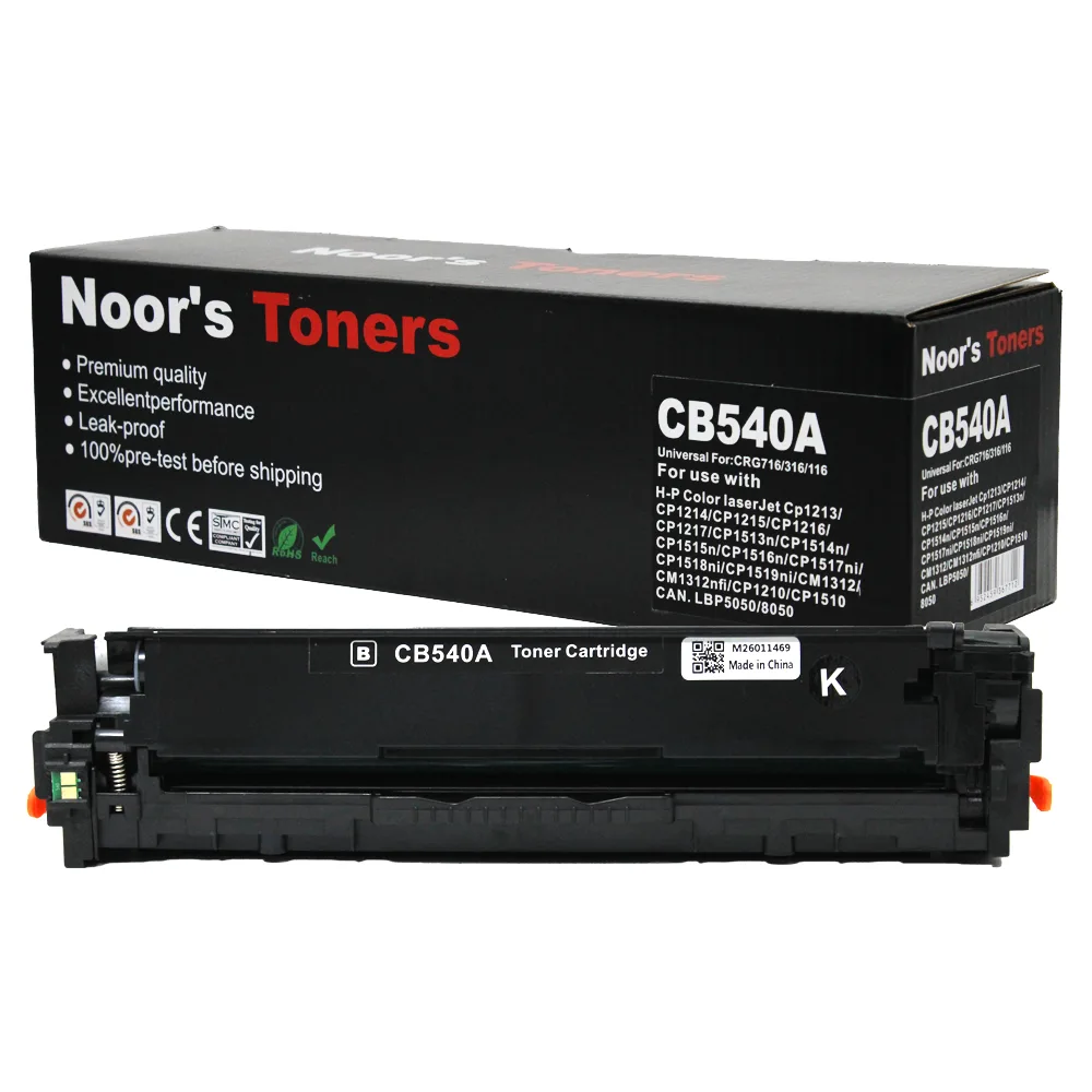HP 125A Black Toner Cartridge (CB540A) – For Color LaserJet CP1215 / CP1515 / CP1518 / CM1312 Series
