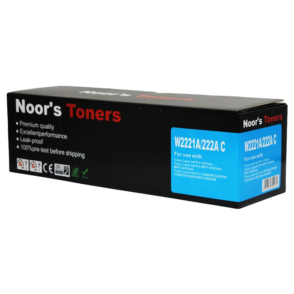 HP 222A Cyan Toner Cartridge (W2221A / 22AC) – For Color LaserJet Pro 3203, 3288 & MFP 3303 / 3388 Series - Image 3