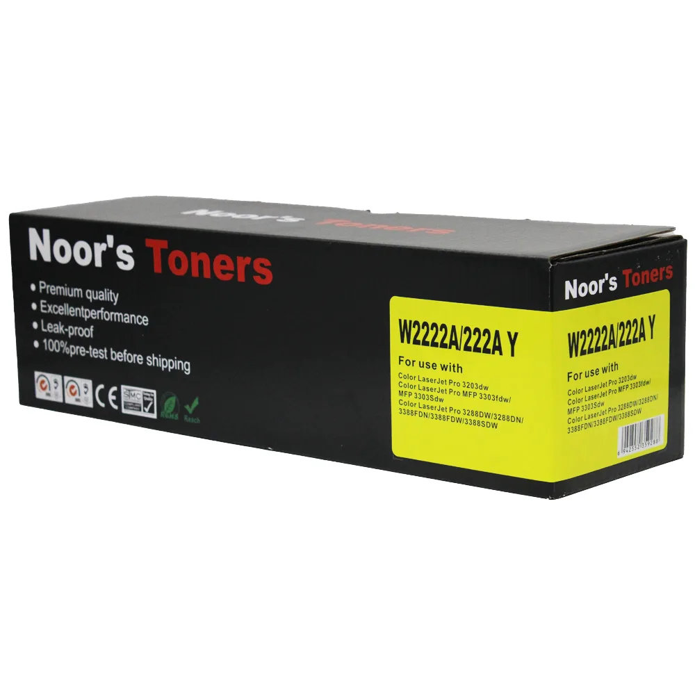 HP 222A Yellow Toner Cartridge (W2222A / 222A) – For Color LaserJet Pro 3203, 3288 & MFP 3303 / 3388 Series - Image 3