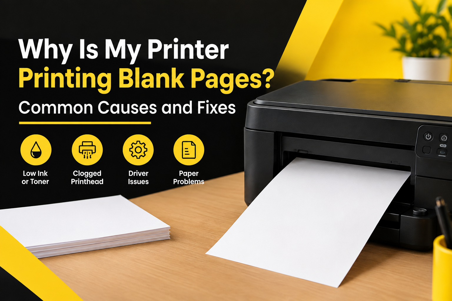Why Is My Printer Printing Blank Pages? 10 Common Causes and Fixes